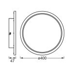 LEDVANCE SMART+ WiFi Orbis Disc, hvit, Ø 40 cm