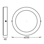 LEDVANCE SMART+ WiFi Orbis downlight Surface Ø20cm