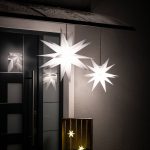 LED-dekorasjonstjerne, 18-spisser, ⌀ 25 cm, hvit