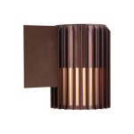 Aludra Seaside utend⌀rs vegglampe, aluminium, brun metallic