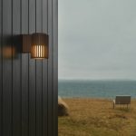 Aludra Seaside utend⌀rs vegglampe, aluminium, brun metallic