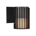 Aludra Seaside utend⌀rs vegglampe, aluminium, svart