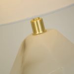 Apex bordlampe, hvit/hvit, h⌀yde 55,5 cm, tekstil/resin