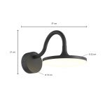 Arcchio Fineria utend⌀rs LED-vegglampe aluminium