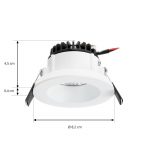 Arcchio LED-downlight Aryx, hvit, 3 000K