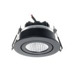 Arcchio LED-downlight Jyra, svart, 4 000 K