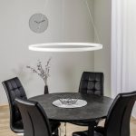 Arcchio LED-hengelampe Albiona, hvit, 1 ring, ⌀ 80 cm