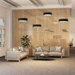 Arcchio LED-hengelampe Noabelle, svart, 40 cm, metall