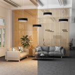 Arcchio LED-hengelampe Noabelle, svart, 40 cm, metall