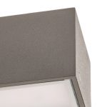 Arcchio LED utend⌀rs vegglampe Lengo, CCT, 50 cm, 1-lys, grå