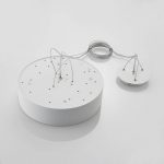 Arcchio Noabelle LED-hengelampe, hvit, 40 cm
