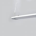 Arcchio Vinca LED-pendellampe, lengde 120 cm, s⌀lv, 4000K