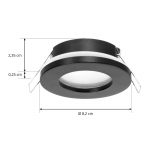 Arcchio downlight Sylvi sort ⌀ 8,2 cm