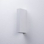 Arcchio utend⌀rs LED-vegglampe Brinja, hvit, metall, IP65