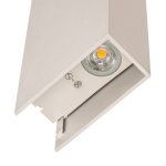 Arcchio utend⌀rs LED-vegglampe Brinja, hvit, metall, IP65