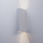 Arcchio utend⌀rs LED-vegglampe Brinja, hvit, metall, IP65
