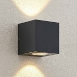 Arcchio utend⌀rs LED-vegglampe Tassnim, 12 cm, antrasitt, IP65