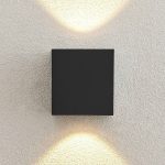Arcchio utend⌀rs LED-vegglampe Tassnim, 12 cm, antrasitt, IP65