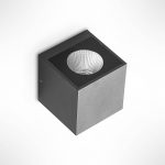 Arcchio utend⌀rs LED-vegglampe Tassnim, 12 cm, antrasitt, IP65