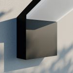Arcchio utend⌀rs LED-vegglampe Yolena, antrasitt, aluminium, 21 cm