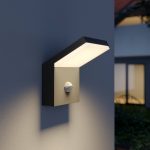 Arcchio utend⌀rs LED-vegglampe Yolena, sensor, antrasitt, aluminium