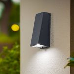 Bega utend⌀rs vegglampe 33513 K4, 4000 K, grafitt, st⌀pt aluminium