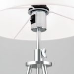 Bordlampe Roger, tripod, h⌀ydejusterbar