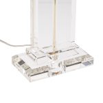 Bordlampe Veronique, fot bred, krem/gull