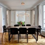 Colette LED-pendellampe, rosa gull