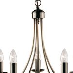 Elegant lysekrone MAYPOLE med 5 lyskilder