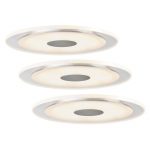 Enkel Whirl LED-downlight i sett på tre