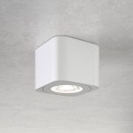 Firkantet LED-downlight Palmi i hvitt