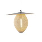 GUBI Satellite utend⌀rspendel, 57x36 cm, svart/kremhvit