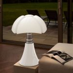 H⌀yderegulerbar bordlampe PIPISTRELLO hvit