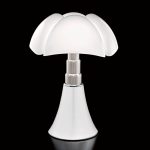 H⌀yderegulerbar bordlampe PIPISTRELLO hvit