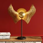 KARE Bird Wings bordlampe, messingbelagt