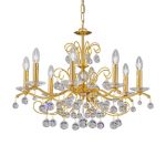 KOLARZ Carmen 2 skåler krystall 8 lyskilder ⌀70cm