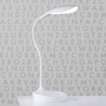 LED-bordlampe Swan, hvit