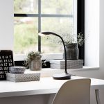 LED-bordlampe Swan, svart