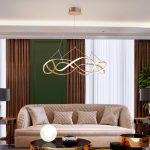 LED-hengelampe Molly, ⌀ 80 cm, rosegull