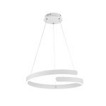 LED-hengelampe Parma med dimme-bryter, hvit
