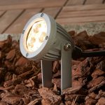 LED-jordspydlampe Sendling i trykkst⌀pt aluminium