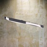 LED-pendel Bridge, svart/nikkel-farget, lengde 95 cm