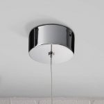 LED-pendellampe Sphere, krom, 1 lyskilde, ⌀ 12 cm