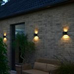 LED utend⌀rs vegglampe Milda kubi, svart, opp/ned, aluminium