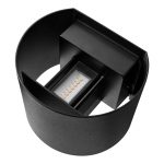 LED utend⌀rs vegglampe Milda, svart, opp/ned, aluminium