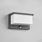 LED utend⌀rs vegglampe Nestos, bevegelsessensor, IP54
