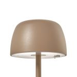 Lindby LED-bordlampe Arietty, 27 cm, beige, aluminium