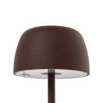 Lindby LED-bordlampe Arietty, brun, aluminium, 27 cm, IP54