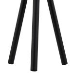 Lindby LED-bordlampe Jaimy, oppladbart batteri, svart, metall